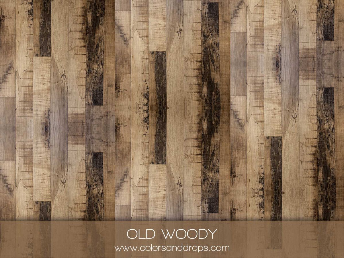 Photo floor Old Woody – aged dark brown wooden planks | Colors&Drops
