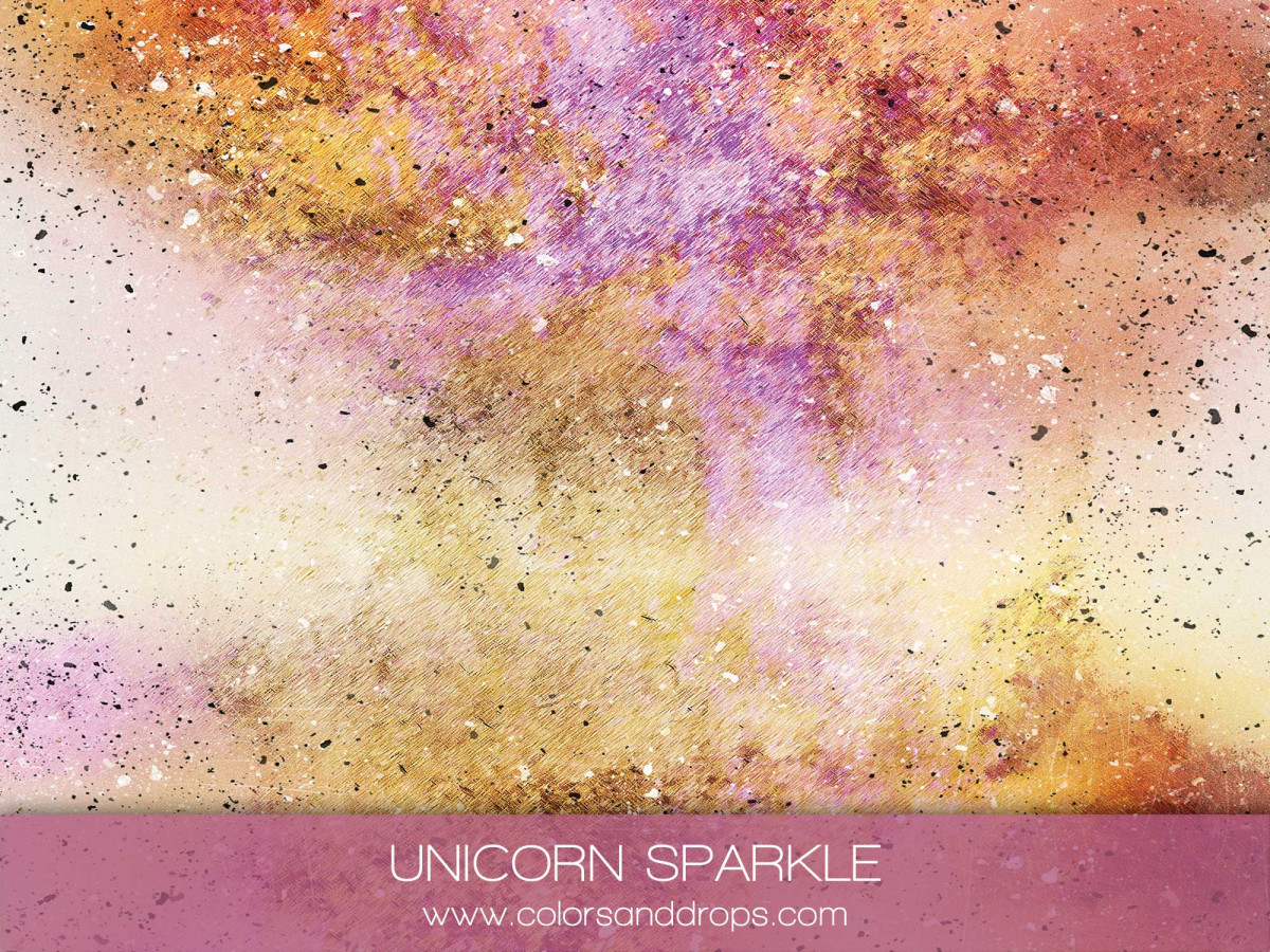 Pink textured photo backdrop & floor Unicorn Sparkle – pink and gold colour powder burst | Colors&Drops