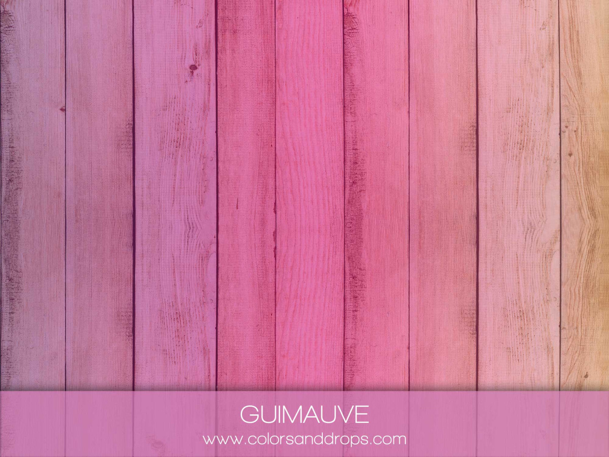 Photo floor Guimauve – wooden planks in pink and mauve gradient | Colors&Drops