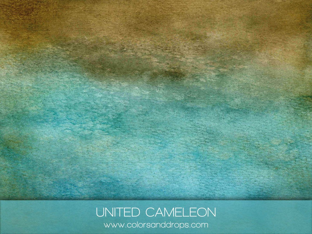 Turquoise textured photo backdrop & floor United Cameleon – turquoise and ochre painted texture | Colors&Drops
