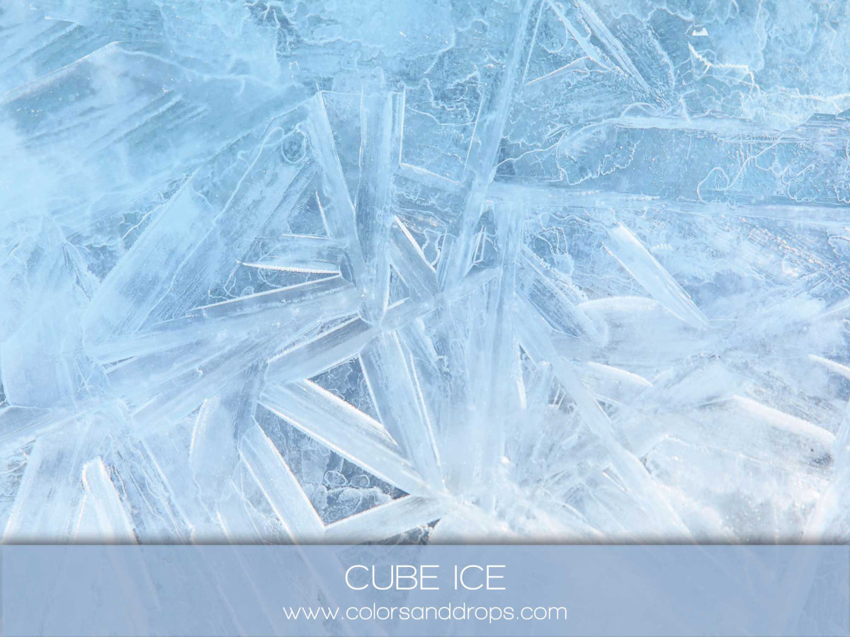 Christmas photo backdrop & floor Cube Ice – light blue crystallised ice texture | Colors&Drops