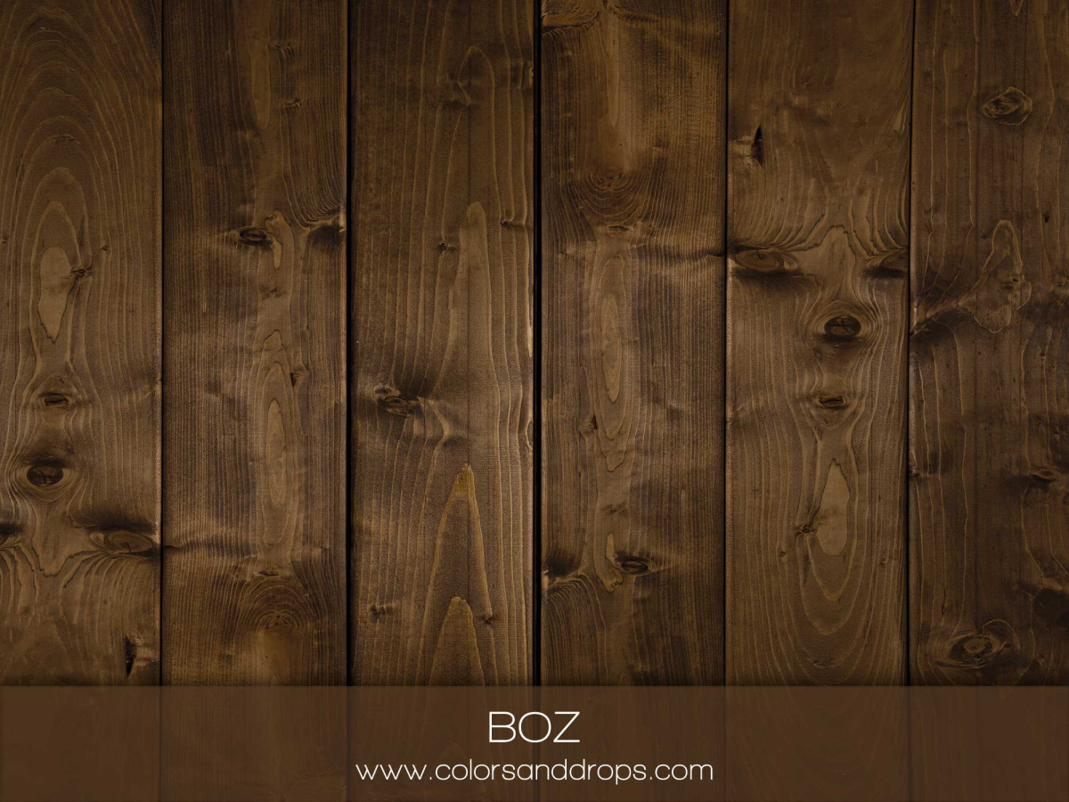 Suelo fotográfico Boz – tablones de madera marrón nogal | Colors&Drops