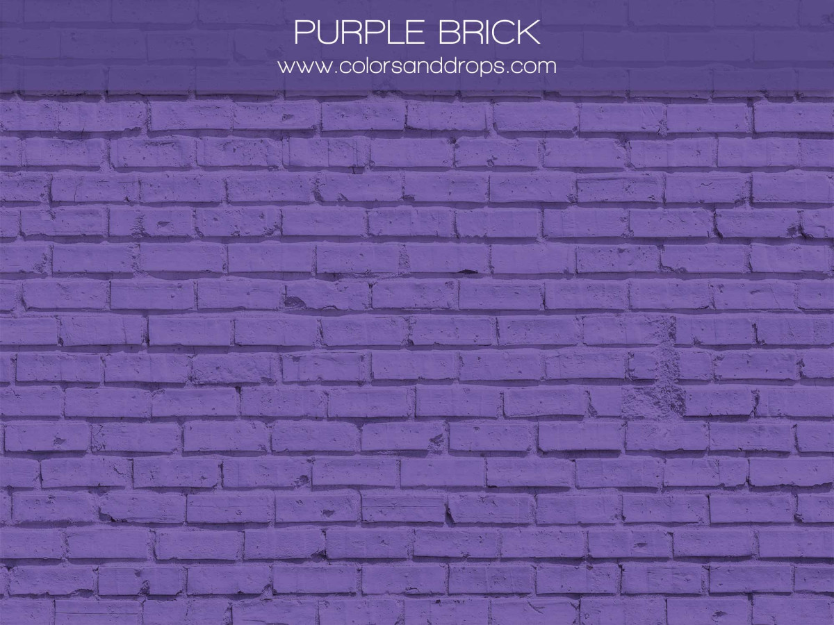 Fondo fotográfico violeta texturizado Purple Brick – pared de ladrillo pintado violeta | Colors&Drops