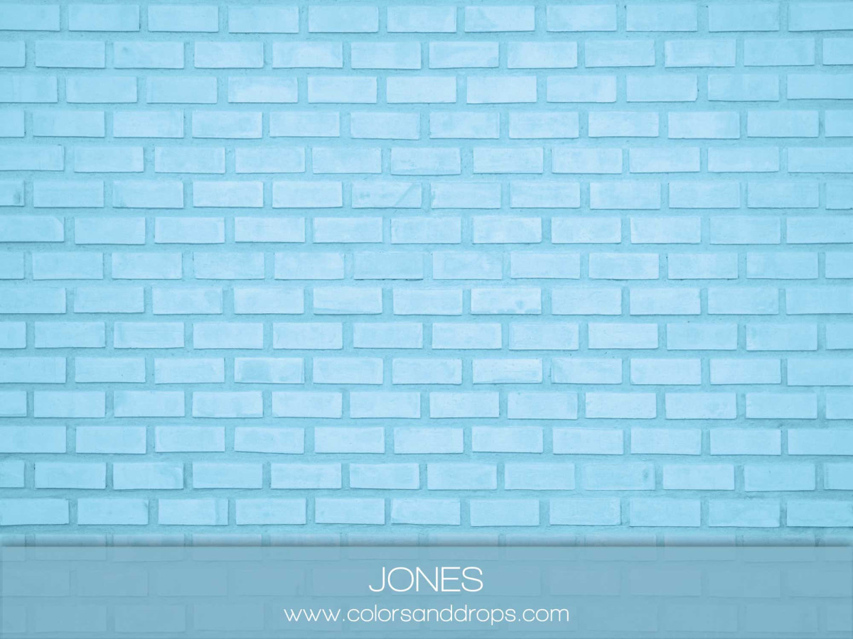 Fondo fotográfico azul cielo texturizado Jones – pared de ladrillo pintado azul cielo | Colors&Drops