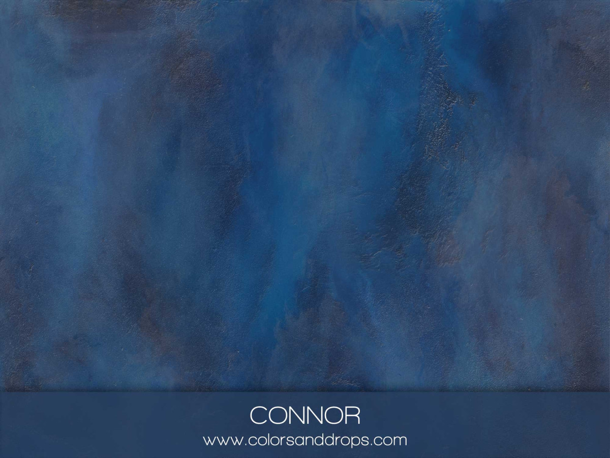 Midnight blue textured photo backdrop & floor Connor – mottled midnight blue painted texture | Colors&Drops