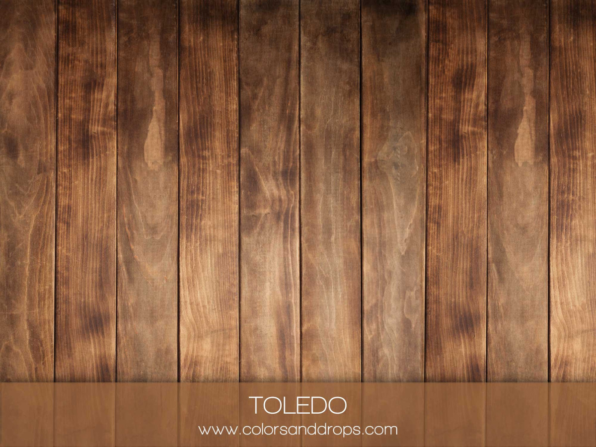Photo floor Toledo – russet brown wooden planks | Colors&Drops