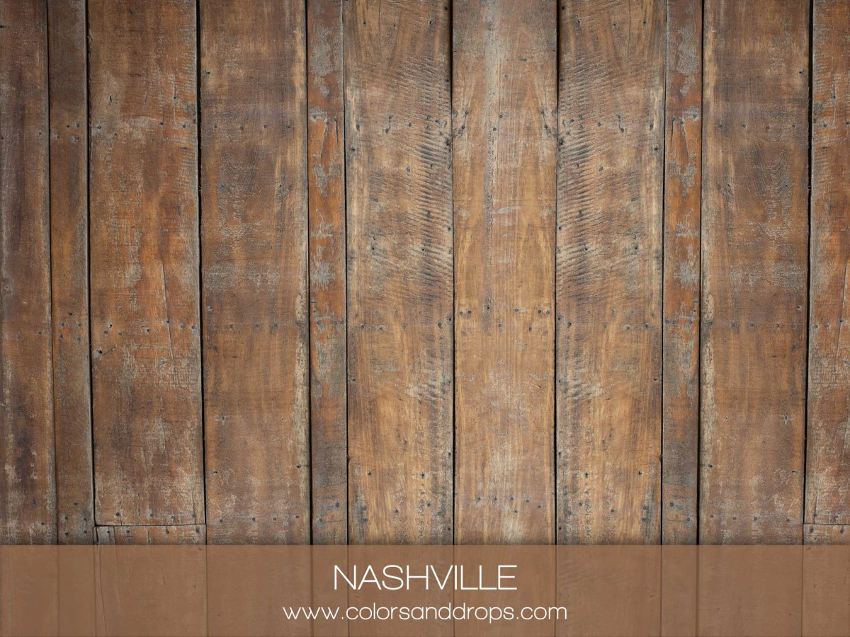 Sol photo Nashville – planches de bois brun et gris | Colors&Drops