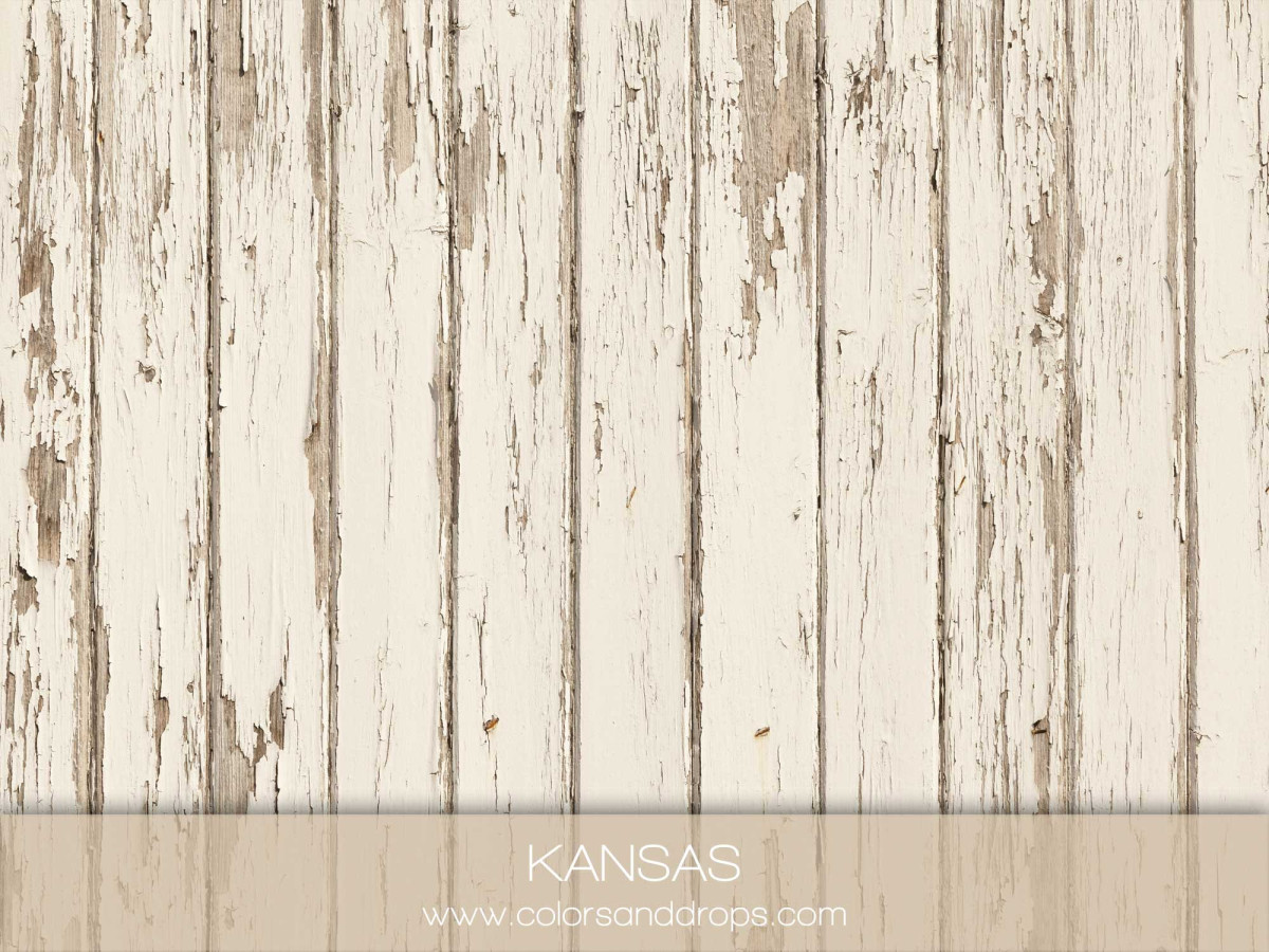 Photo floor Kansas – chipped white wooden planks | Colors&Drops