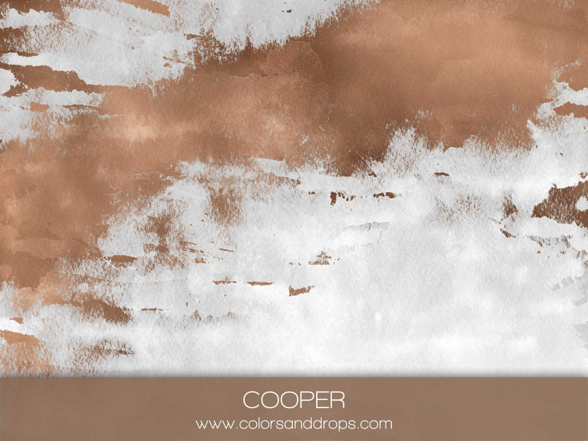 Fondo y suelo fotográficos cobre texturizados Cooper – textura efecto cobre y enlucido blanco | Colors&Drops