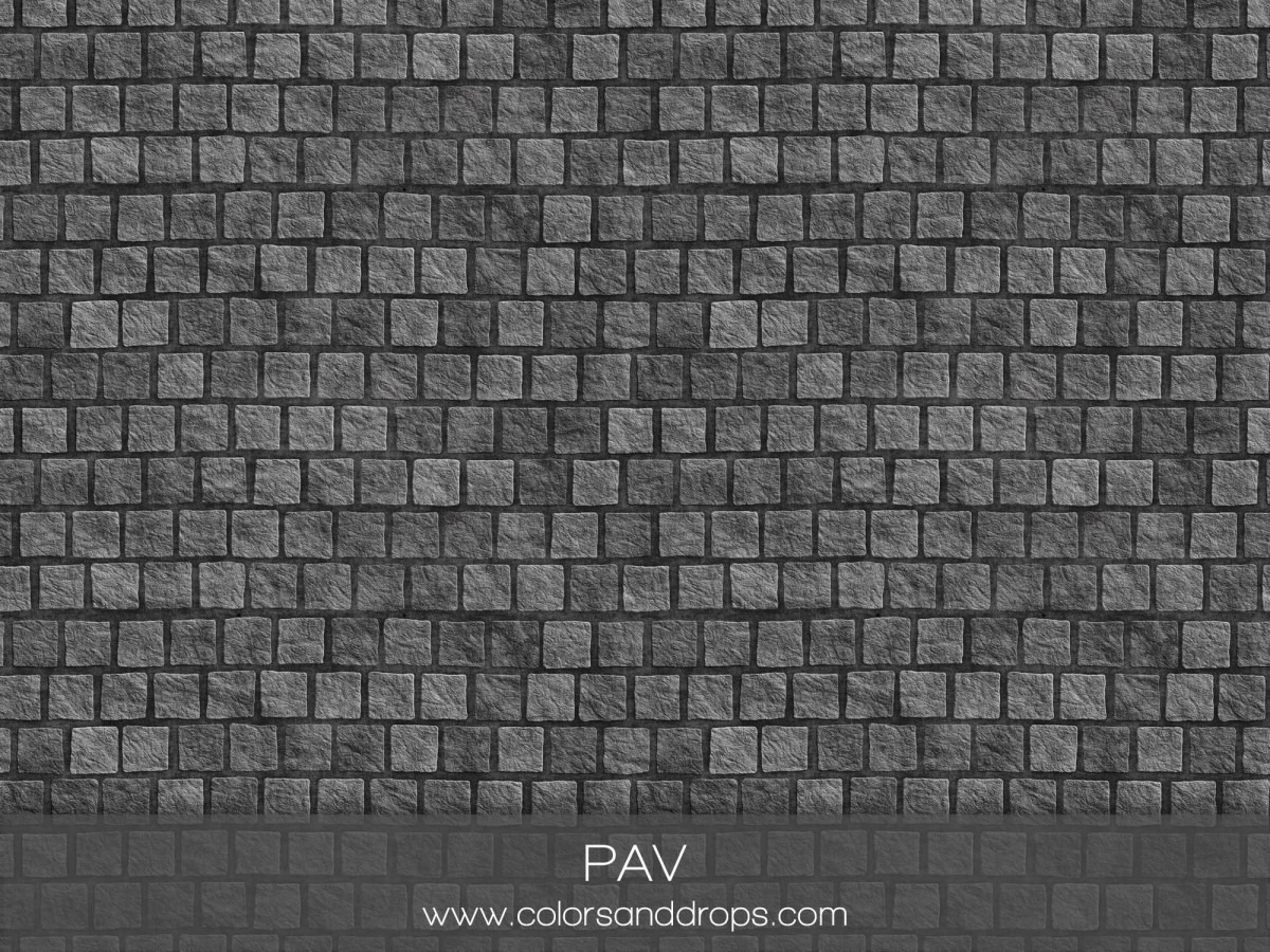 Photo floor Pav – dark grey paving stones | Colors&Drops