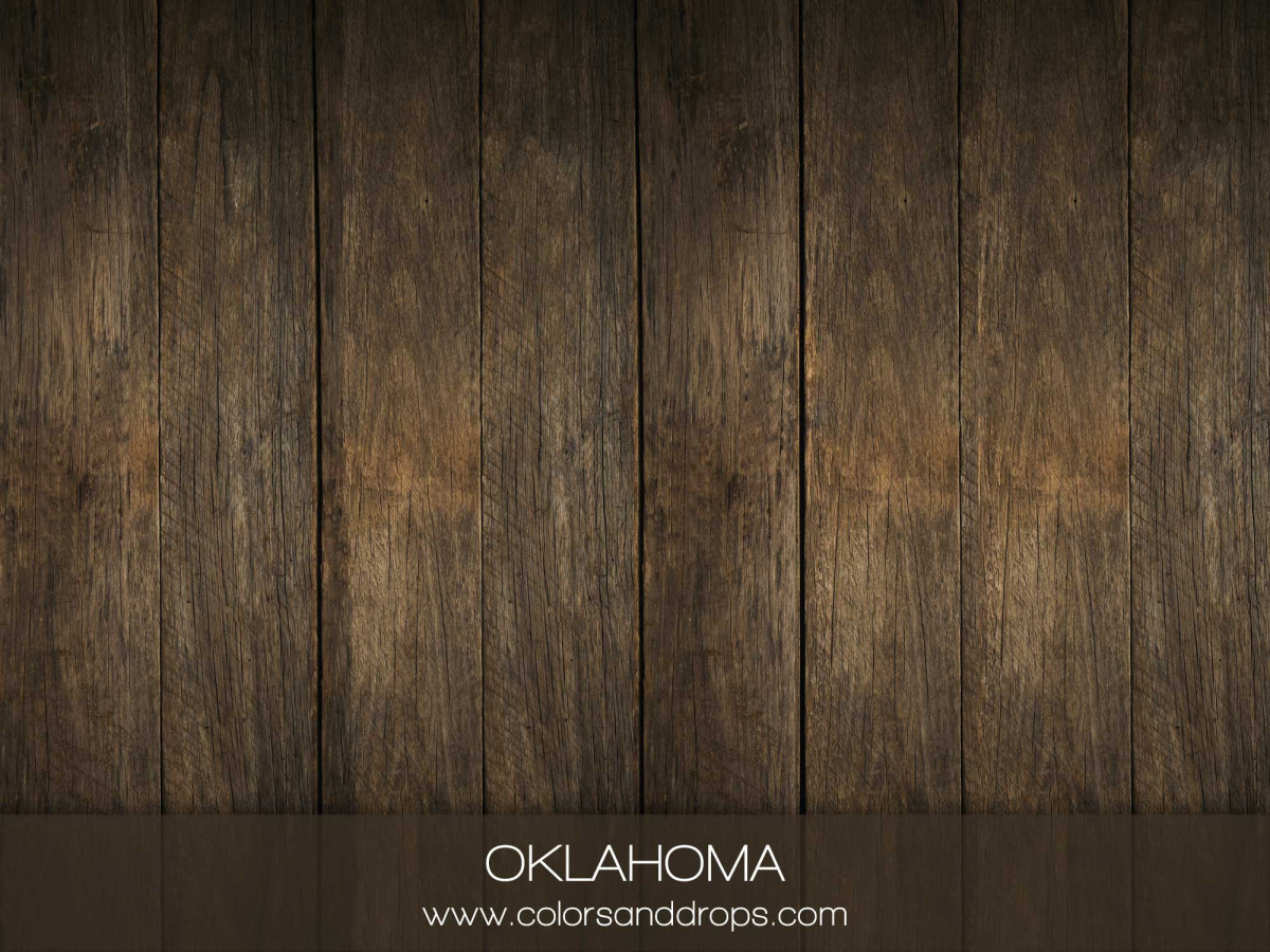Sol photo Oklahoma – planches de bois brun foncé | Colors&Drops