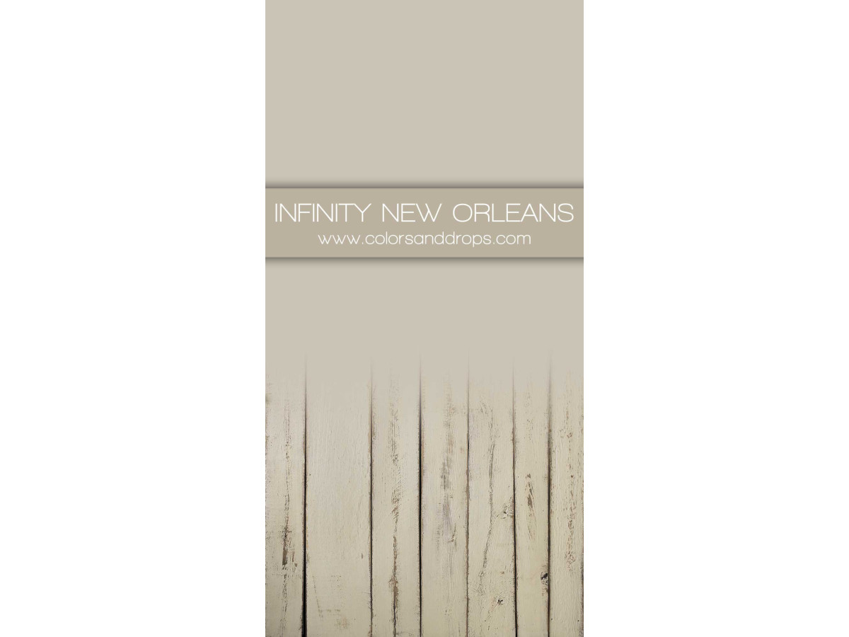 Fond photo infini avec sol Infinity New Orleans – fond infini gris beige avec sol en planches usées | Colors&Drops