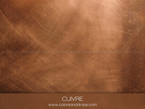Fondo y suelo fotográficos cobre texturizados Cuivre – textura efecto metal cobre cepillado | Colors&Drops