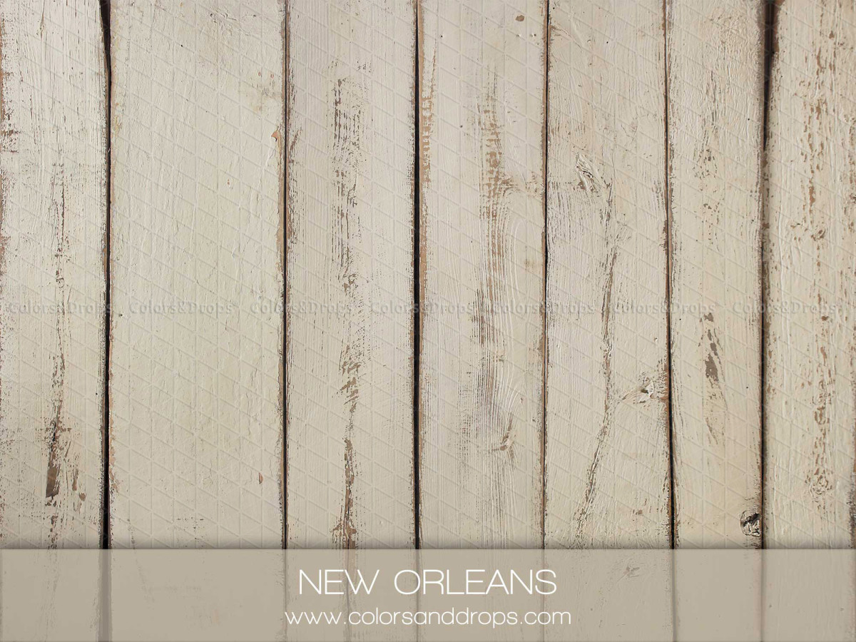 Sol photo New Orleans – planches de bois crème usé | Colors&Drops