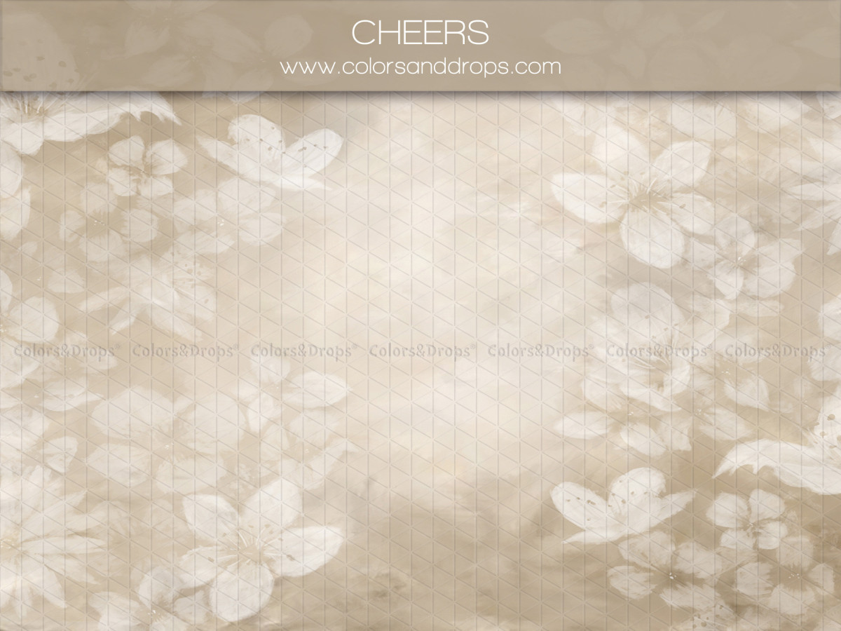 Maternity & portrait photo backdrop Cheers – white flower pattern on beige | Colors&Drops