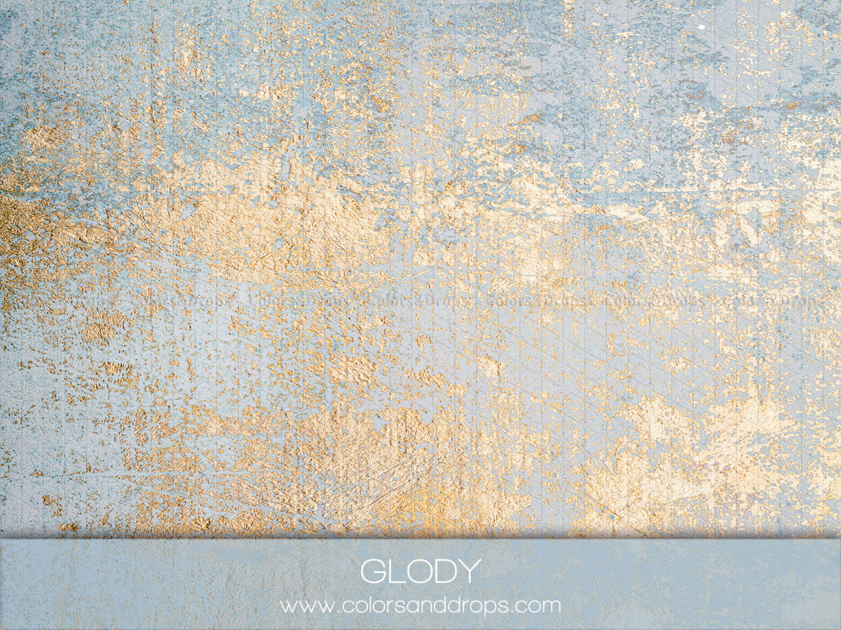 Blue grey textured photo backdrop & floor Goldy – blue grey and gold plaster texture | Colors&Drops