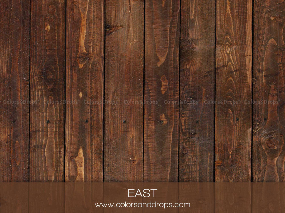 Sol photo East – planches de bois brun foncé | Colors&Drops