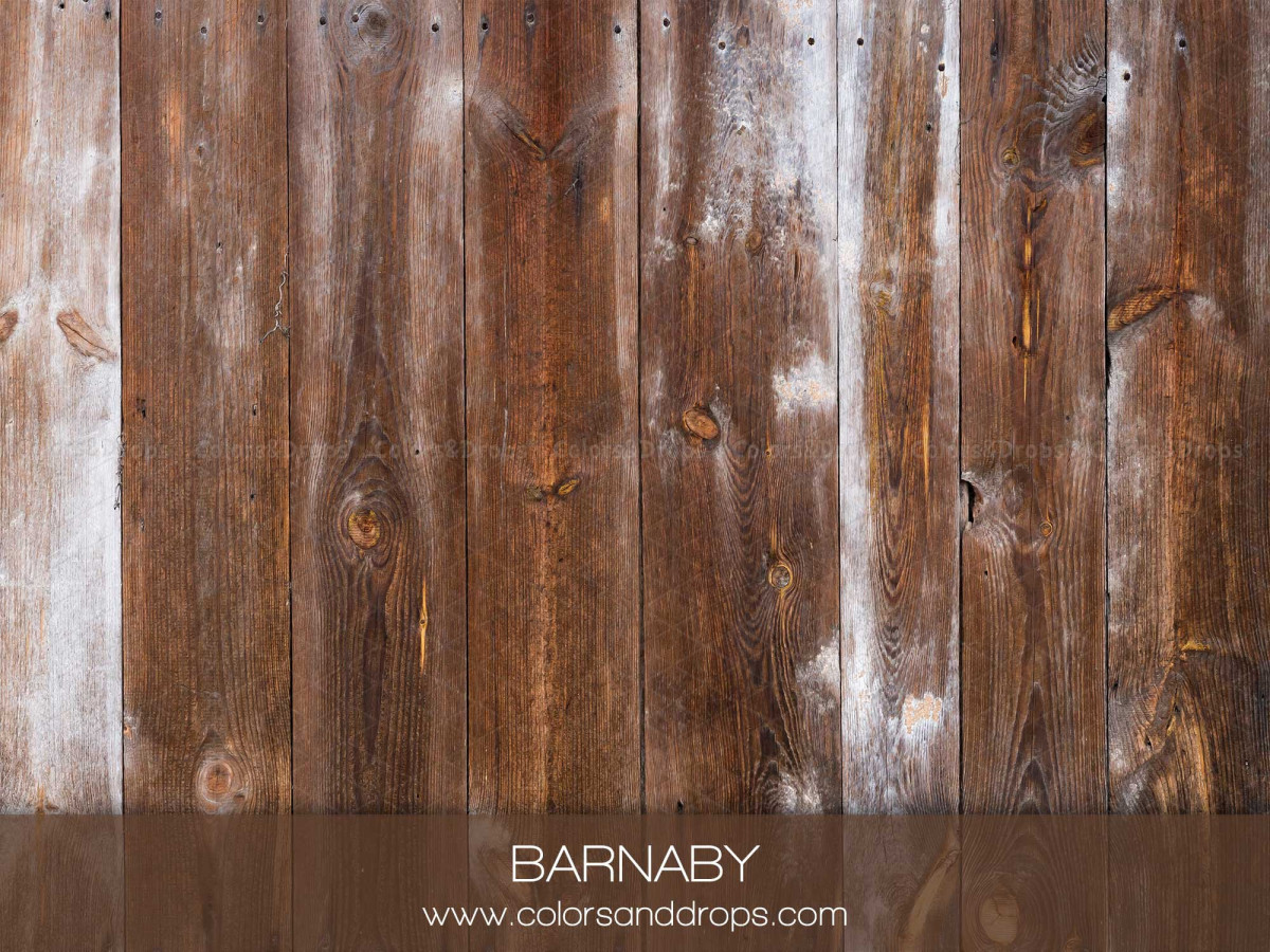 Photo floor Barnaby – reddish brown wooden planks with white traces | Colors&Drops
