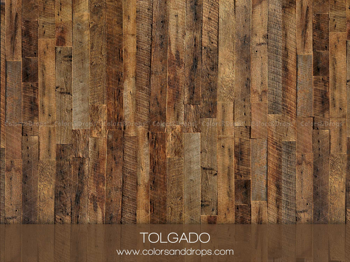 Photo floor Tolgado – mixed brown wooden plank floor | Colors&Drops