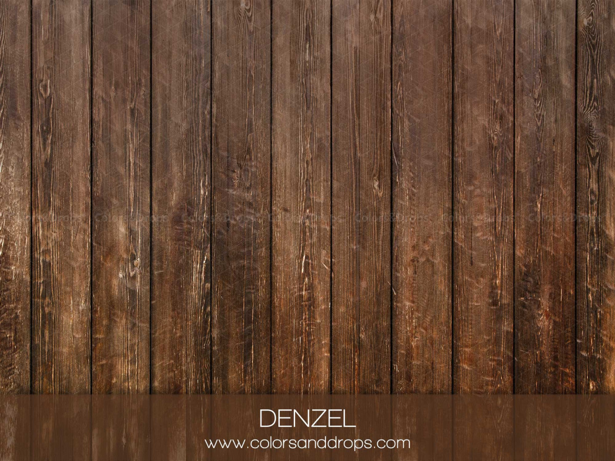 Photo floor Denzel – dark brown wooden planks | Colors&Drops