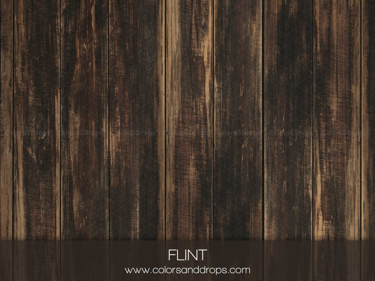 Photo floor Flint – worn black wooden planks | Colors&Drops