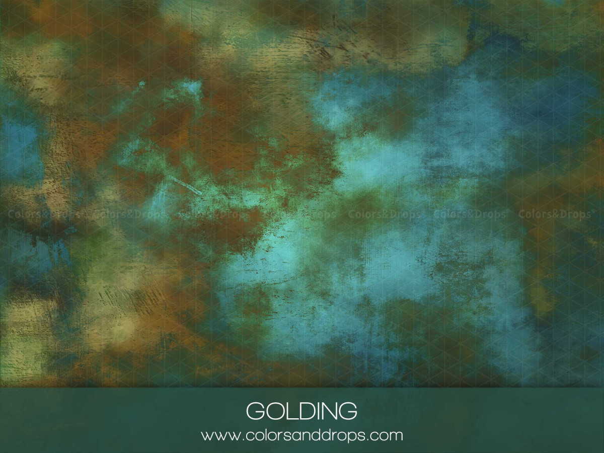 Turquoise textured photo backdrop & floor Golding – turquoise and rust painted texture | Colors&Drops