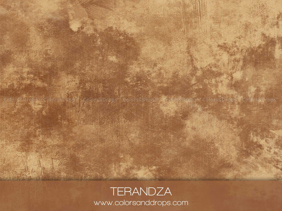 Fond photo ocre texturé Terandza – texture effet enduit ocre et rouille | Colors&Drops