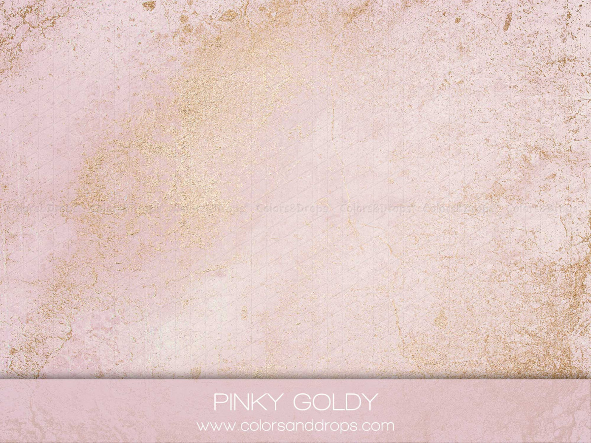 Textured photo backdrop & floor Pinky Goldy – pale pink texture with gold glitter | Colors&Drops