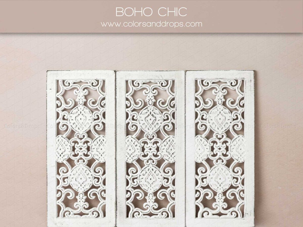 Fond photo bébé et smash cake Boho Chic – paravent en bois sculpté blanc sur fond rose poudré | Colors&Drops