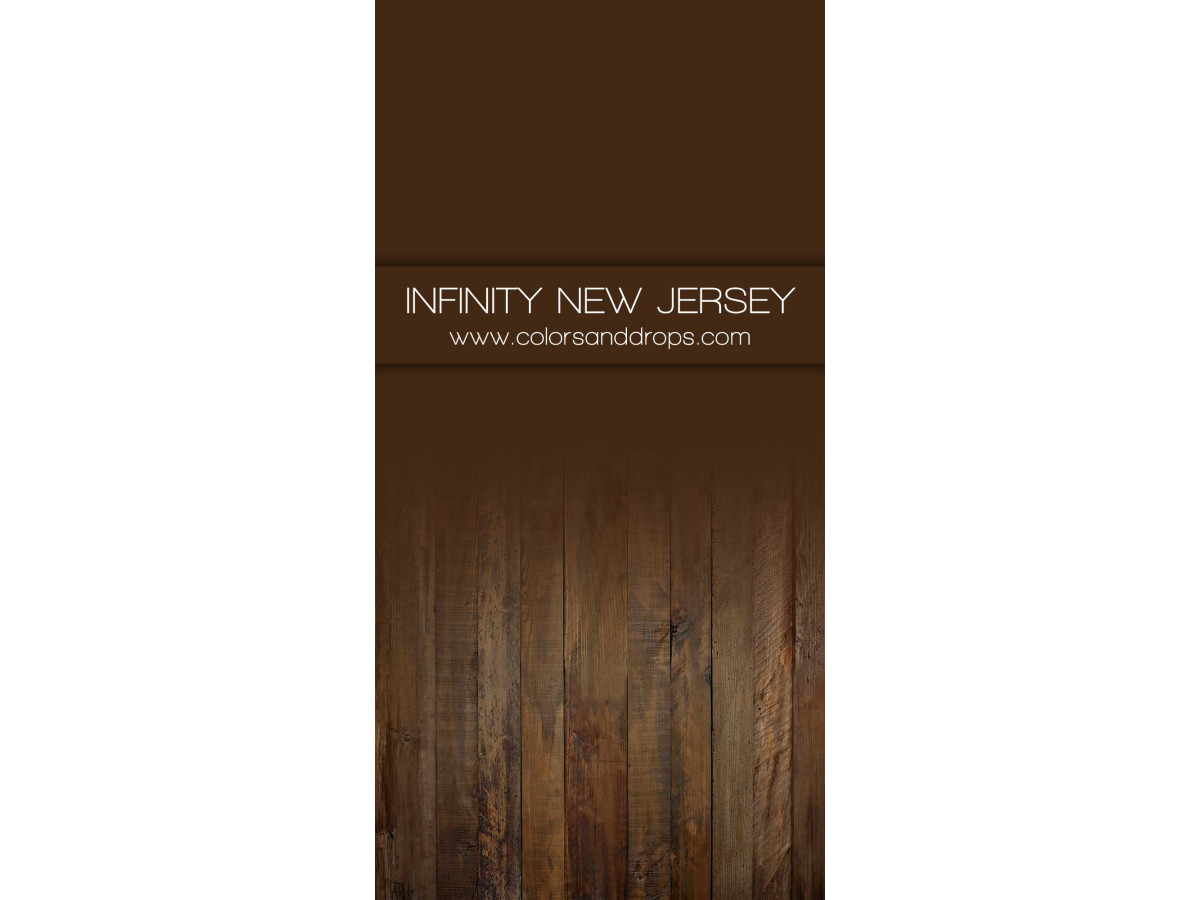 Fond photo infini avec sol Infinity New Jersey – fond infini brun foncé avec sol en planches brunes | Colors&Drops
