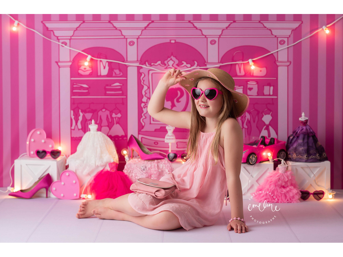 Baby & cake smash photo backdrop Shopping – pink fashion boutique with dresses and accessories | Colors&Drops