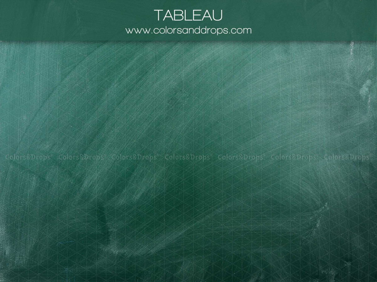 School portrait photo backdrop & floor Tableau – green chalkboard with chalk smudges | Colors&Drops