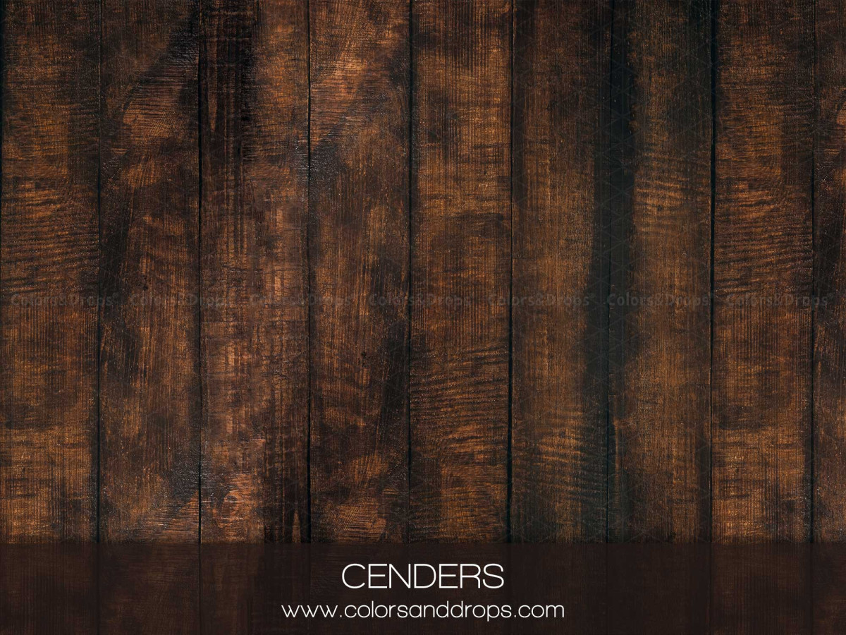 Suelo fotográfico Cenders – tablones de madera oscura verticales | Colors&Drops