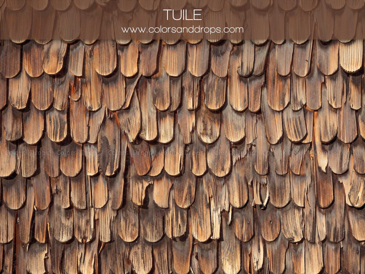 Fondo y suelo fotográficos marrón texturizados Tuile – tejas de madera | Colors&Drops