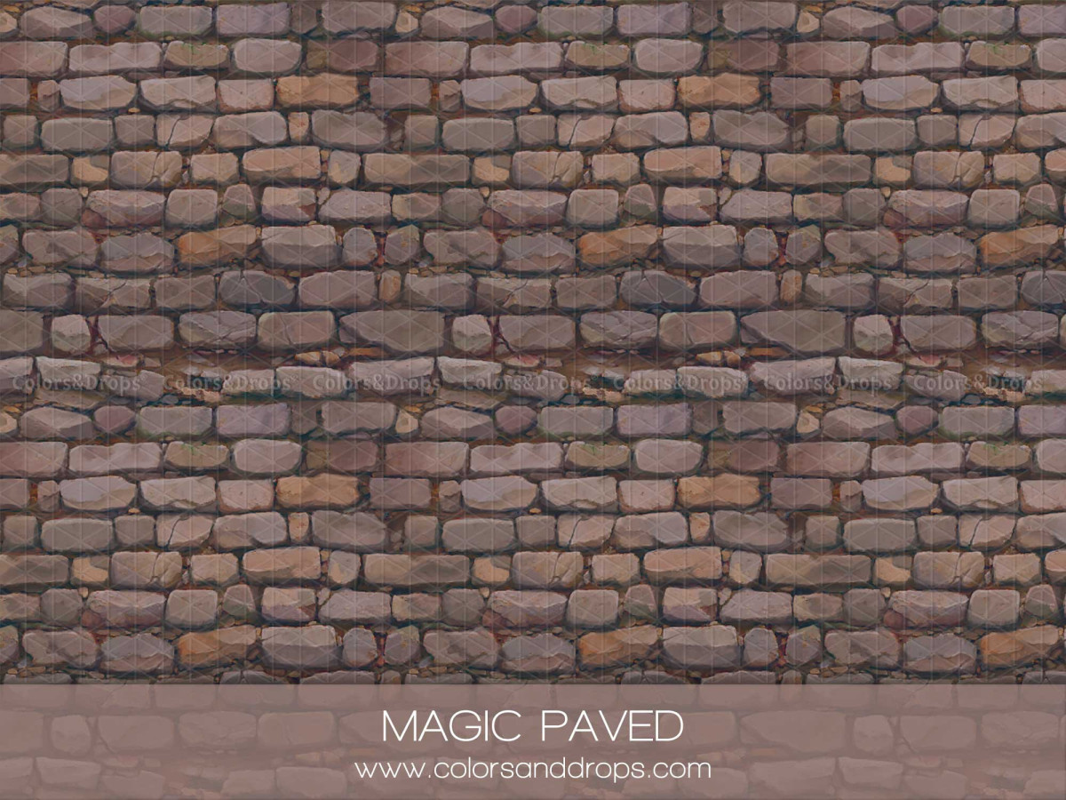 Winter photo backdrop & floor Magic Paved – old red brick wall | Colors&Drops