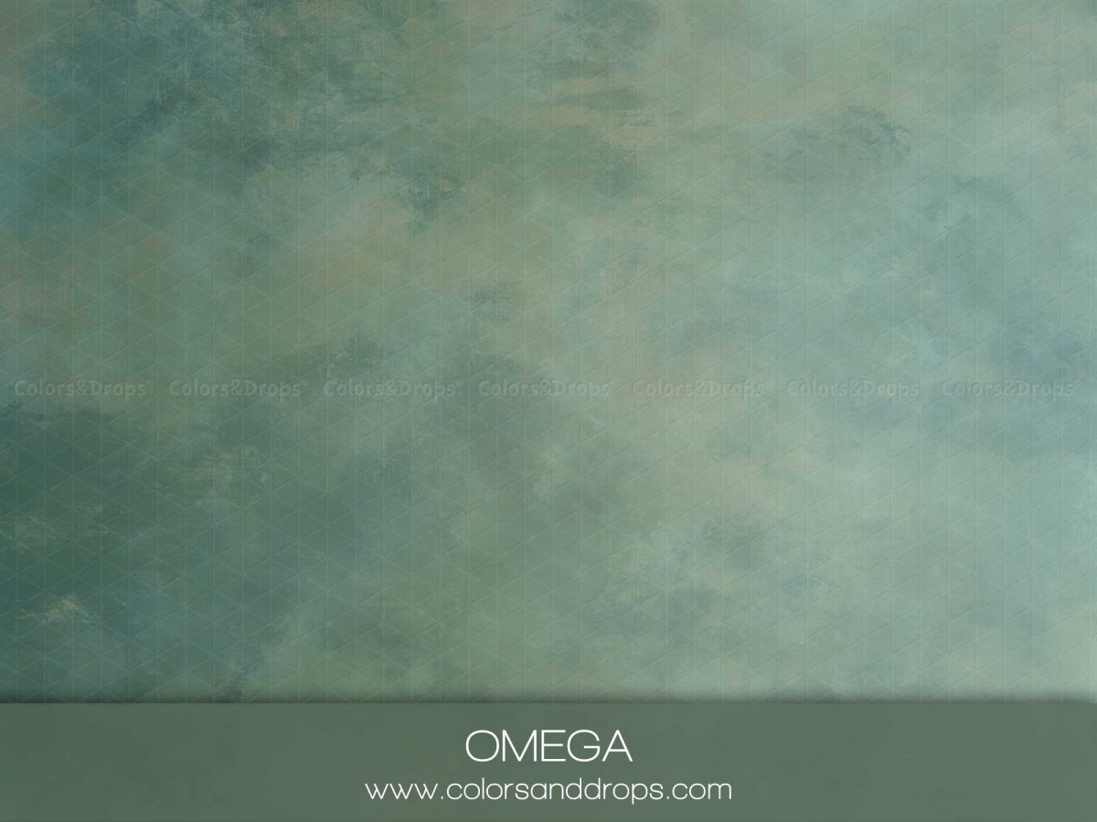 Fond photo vert sauge texturé Omega – texture effet peinture vert sauge bleuté | Colors&Drops