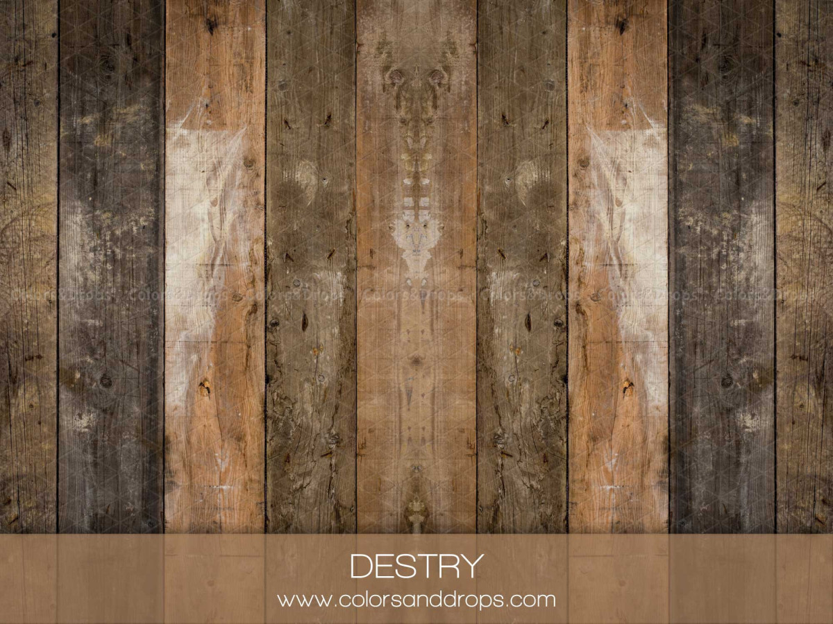 Suelo fotográfico Destry – tablones de madera contrastados oscuros y claros | Colors&Drops