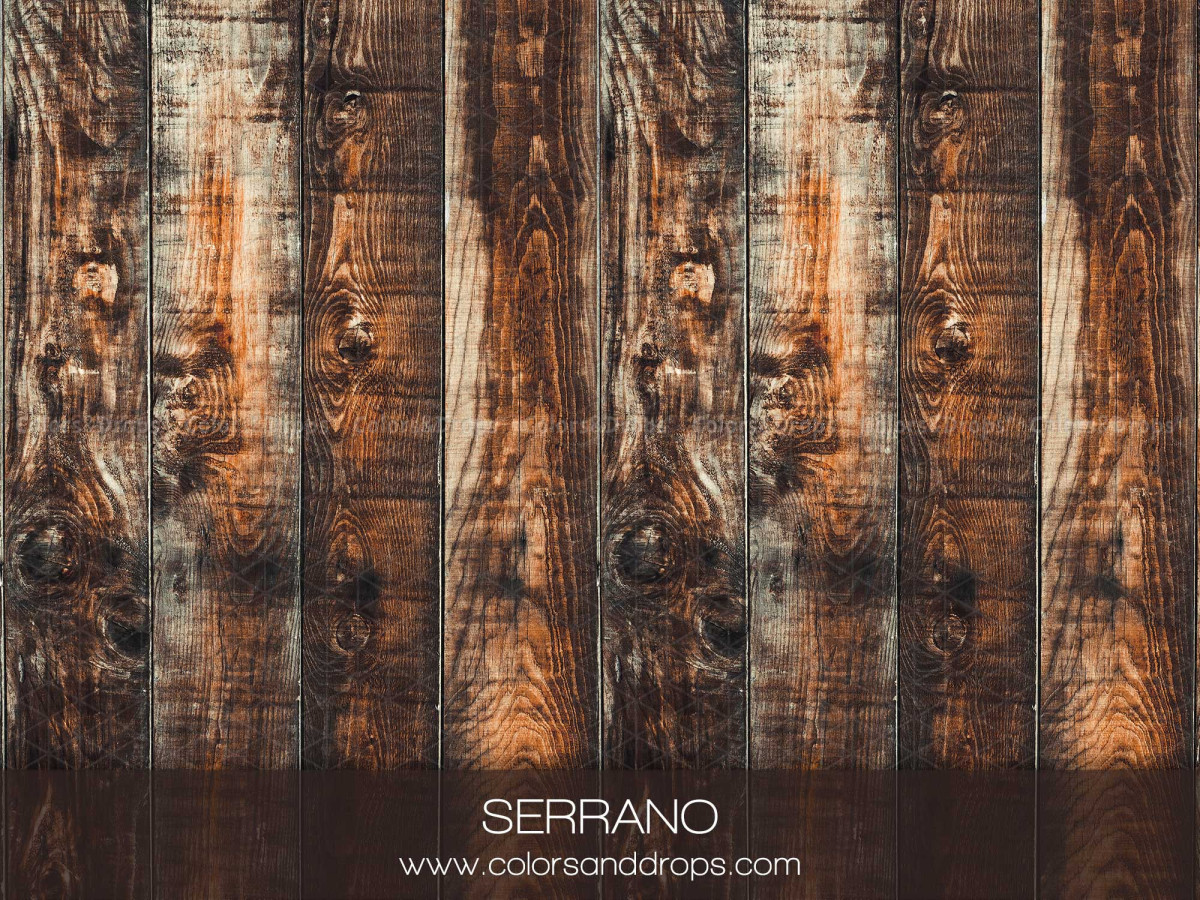 Photo floor Serrano – burnt weathered wooden planks | Colors&Drops