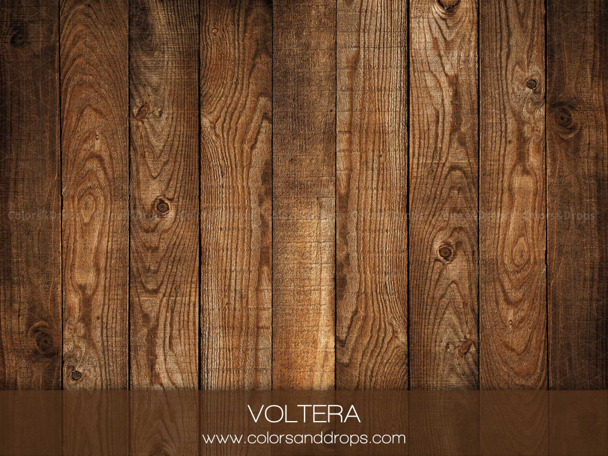Sol photo Voltera – planches de bois brun noyer | Colors&Drops