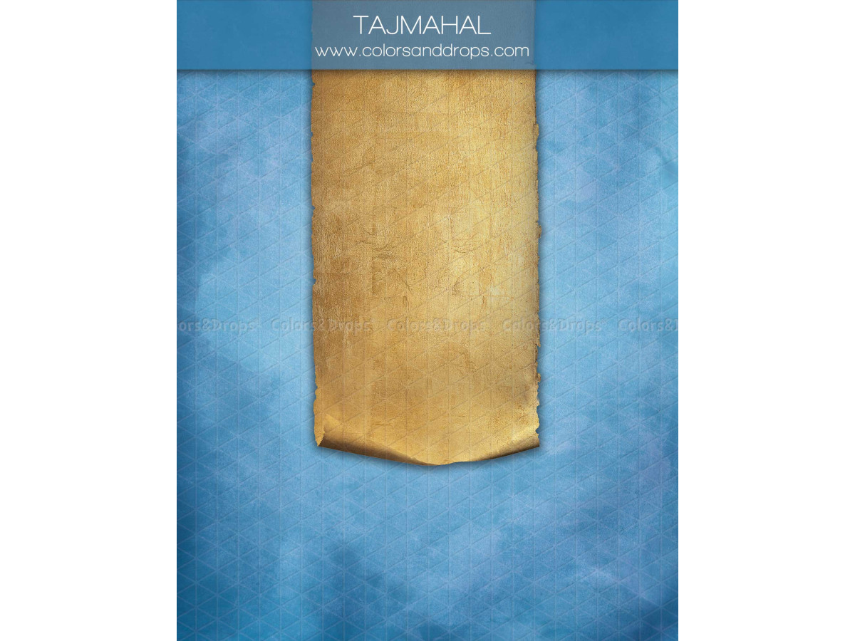 Fondo fotográfico azul texturizado Tajmahal – textura azul con paño de tela ocre colgante | Colors&Drops