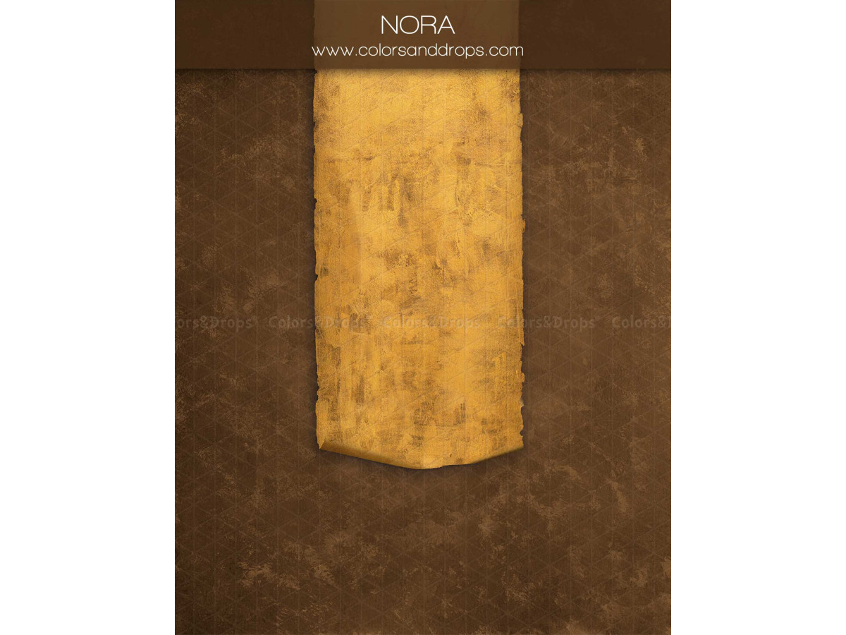 Fondo fotográfico marrón texturizado Nora – textura marrón con paño de tela mostaza colgante | Colors&Drops