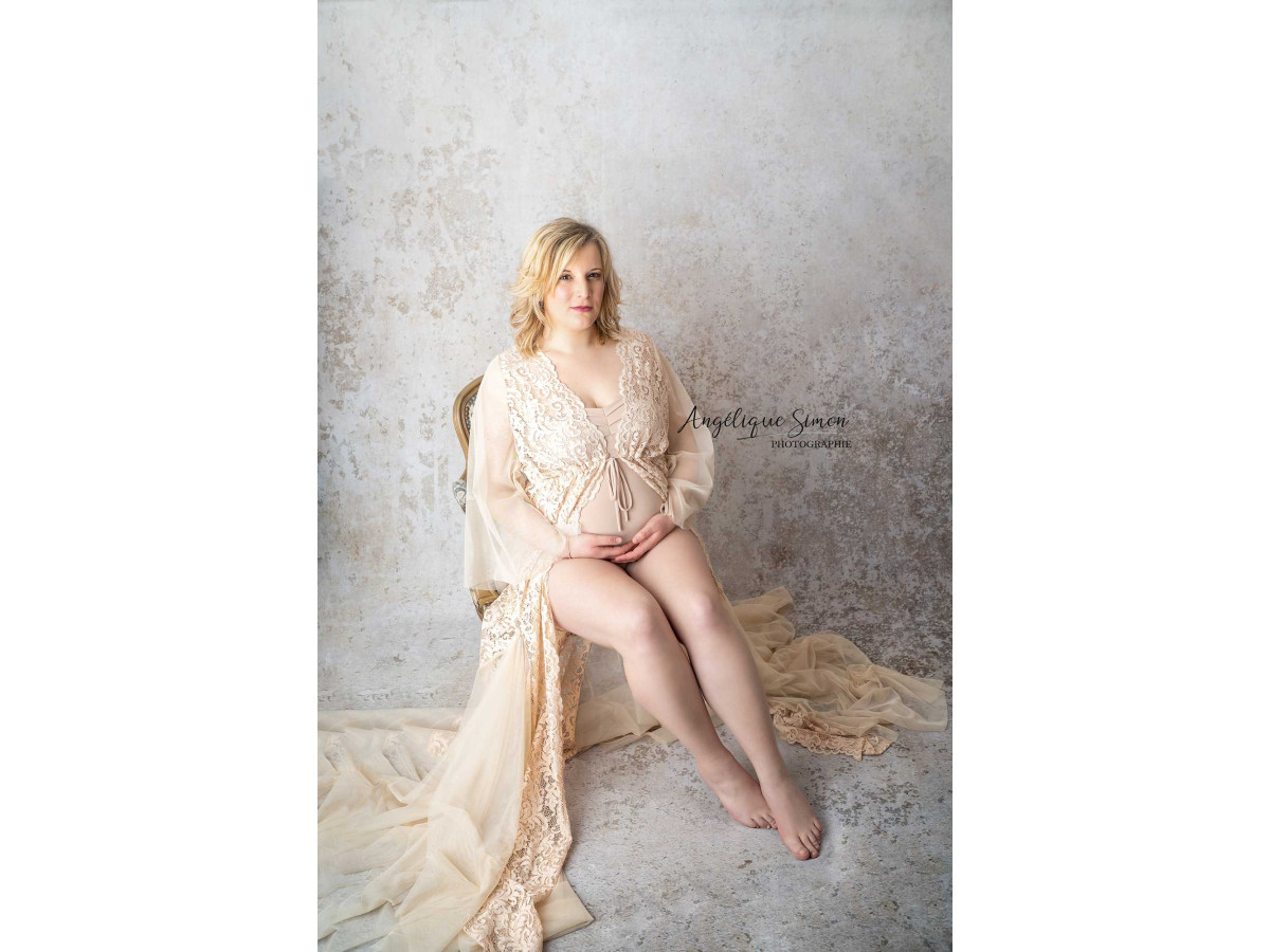 Beige textured photo backdrop & floor Adele – aged ochre beige plaster texture | Colors&Drops