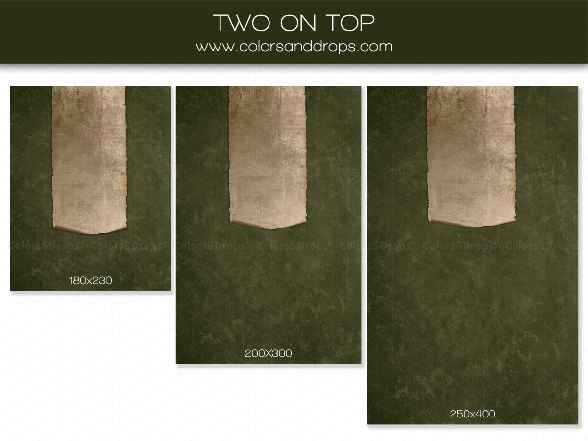 Fondo fotográfico verde oliva texturizado Olivia – textura verde oliva con paño de tela beige colgante | Colors&Drops
