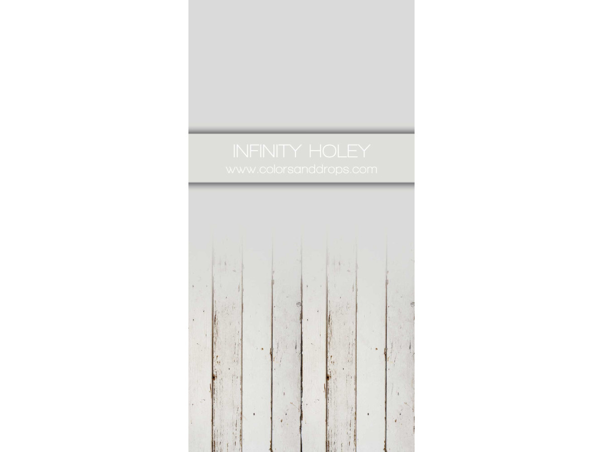 Fond photo infini avec sol Infinity Holey – fond infini gris clair avec sol parquet blanchi | Colors&Drops