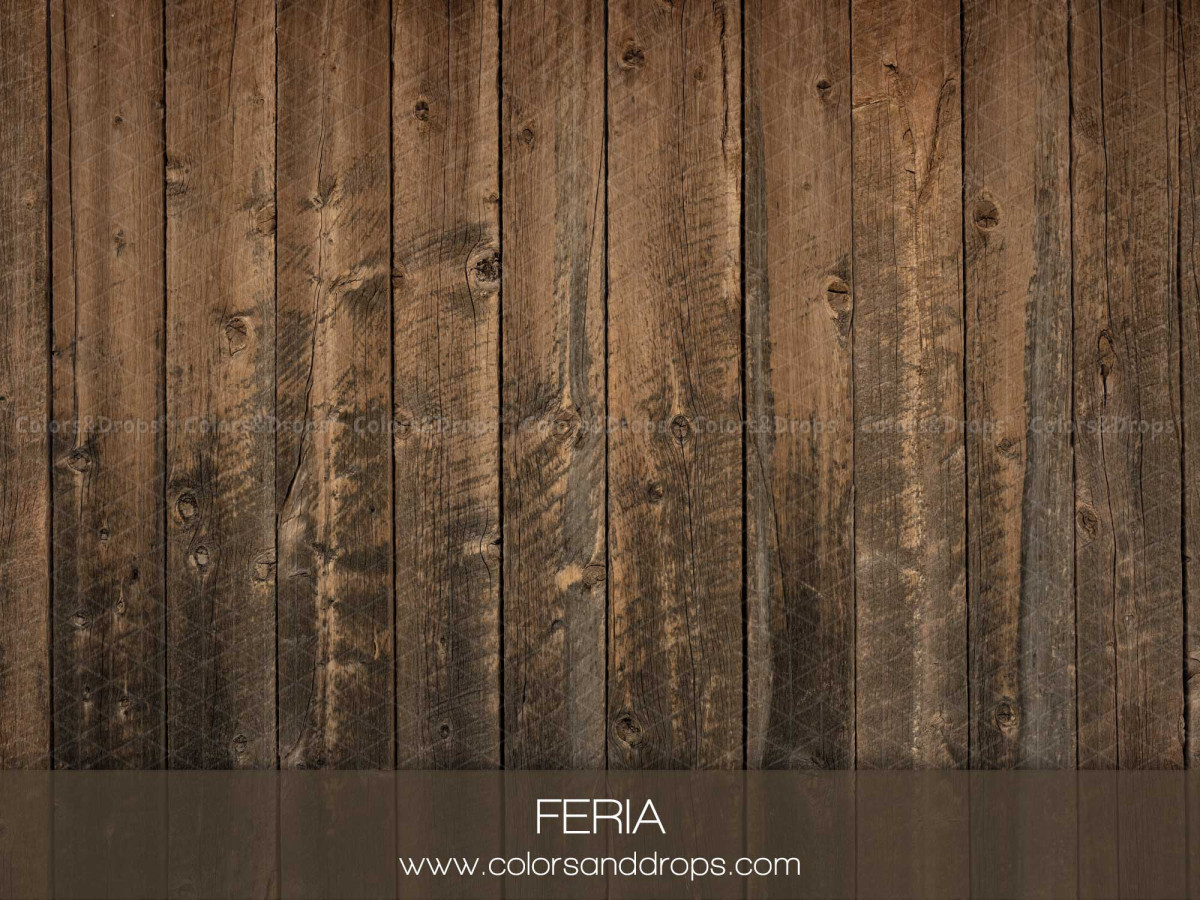 Photo floor Feria – rustic brown wooden planks | Colors&Drops