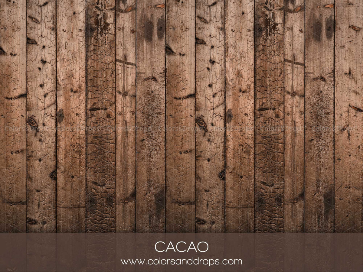 Sol photo Cacao – planches de bois brun cacao usé | Colors&Drops