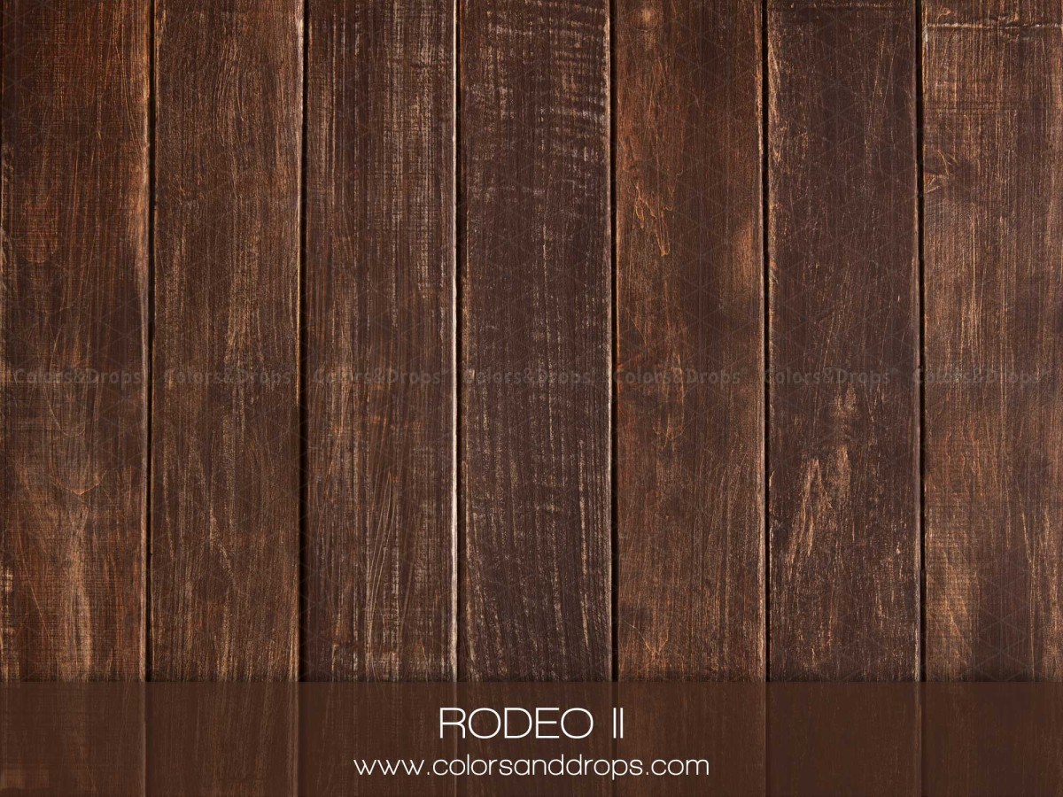 Fondo y suelo fotográficos de invierno Rodeo II – tablones de madera marrón rojizo verticales | Colors&Drops