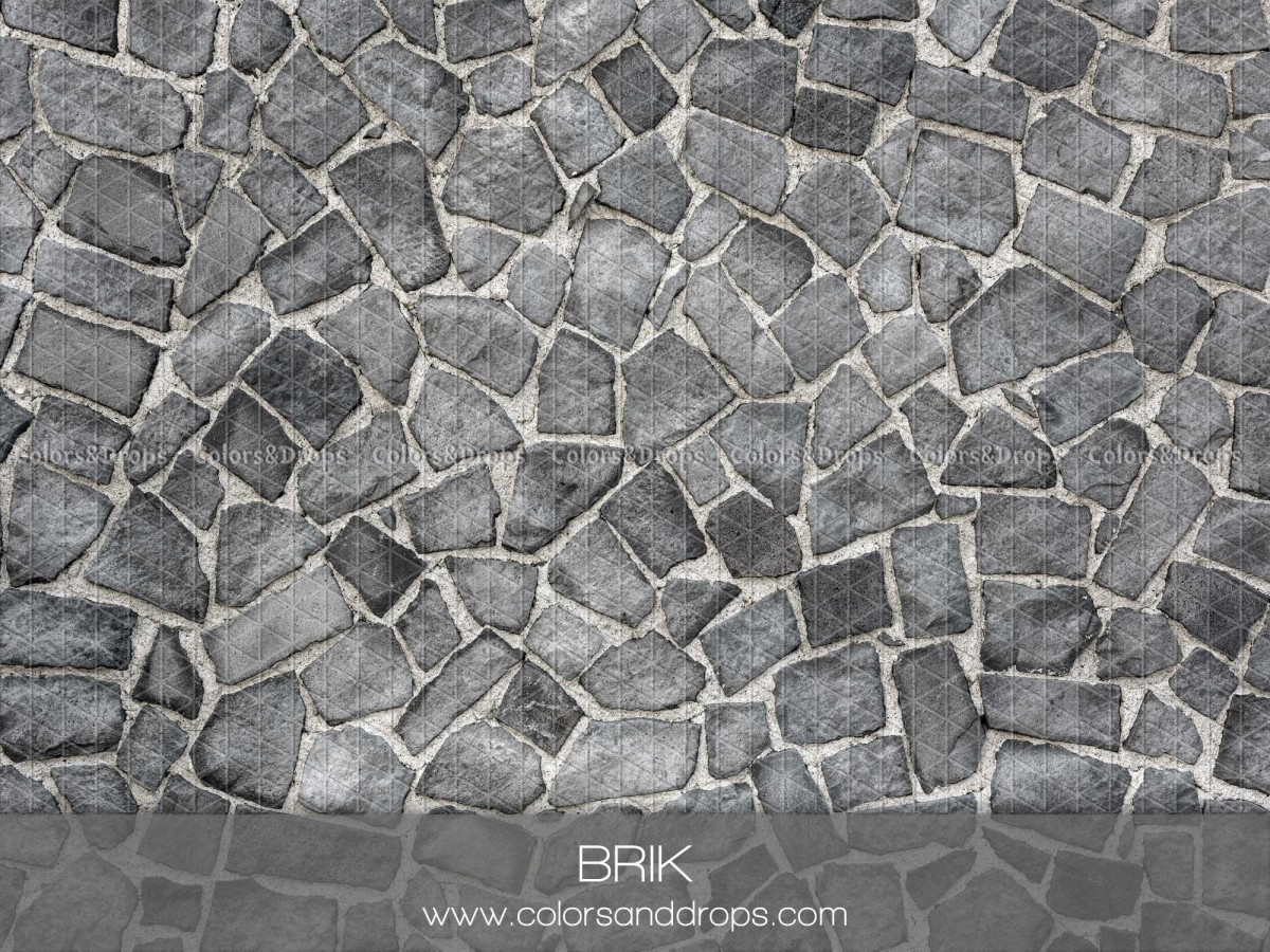 Fond et sol photo d'hiver Brik – mur en pierres grises irrégulières | Colors&Drops