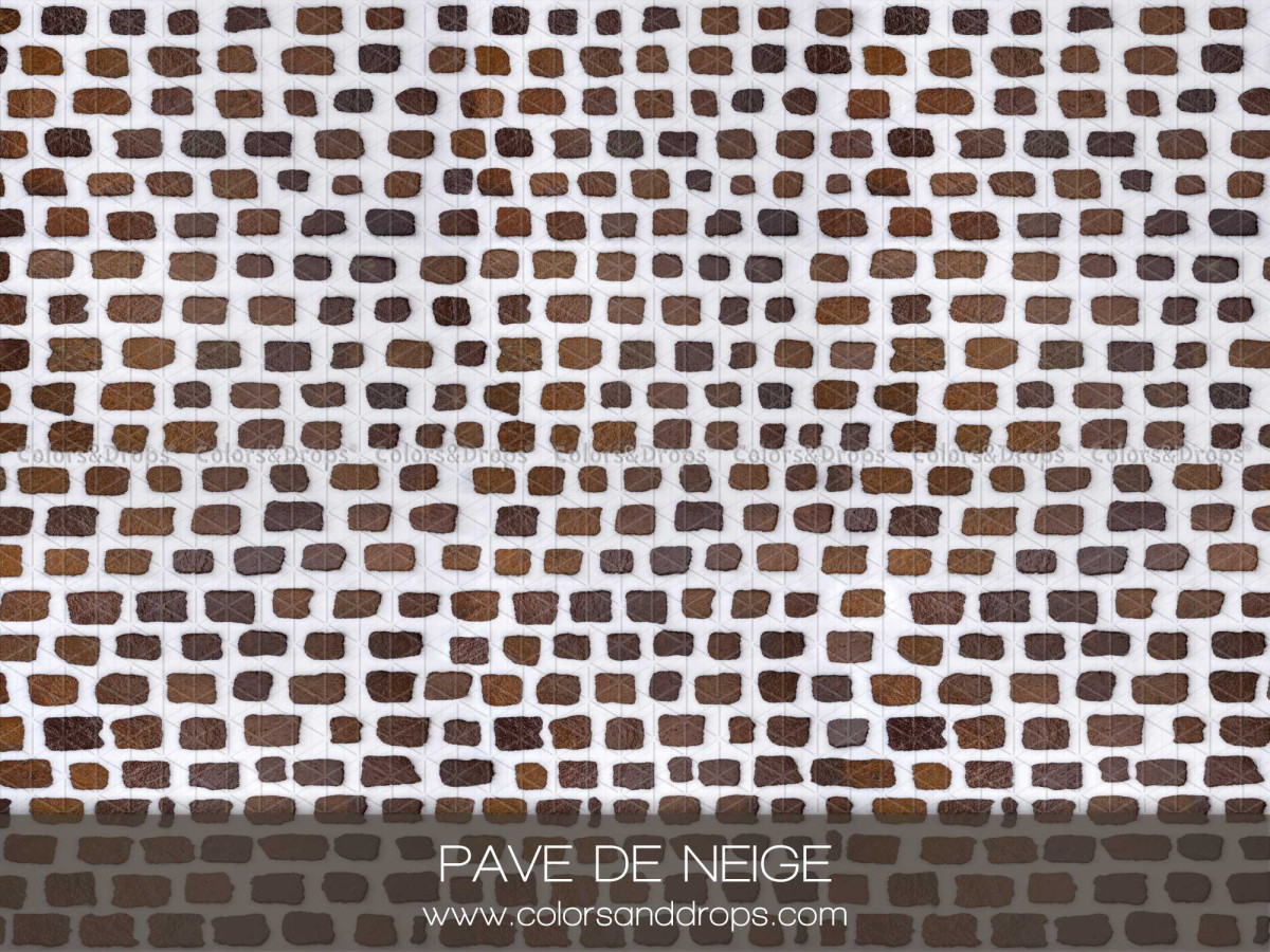 Winter photo backdrop & floor Pave de Neige – snowy cobblestone floor | Colors&Drops