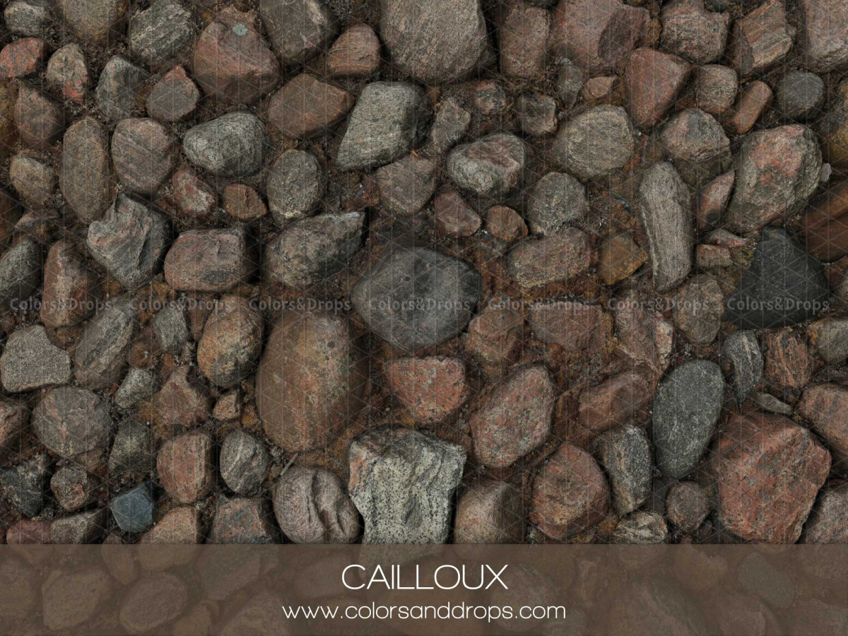 Winter photo backdrop & floor Cailloux – pebble and stone wall | Colors&Drops